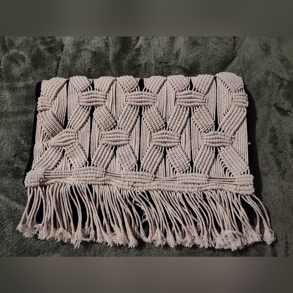 Stella & Dot Playa Macrame Clutch Purse